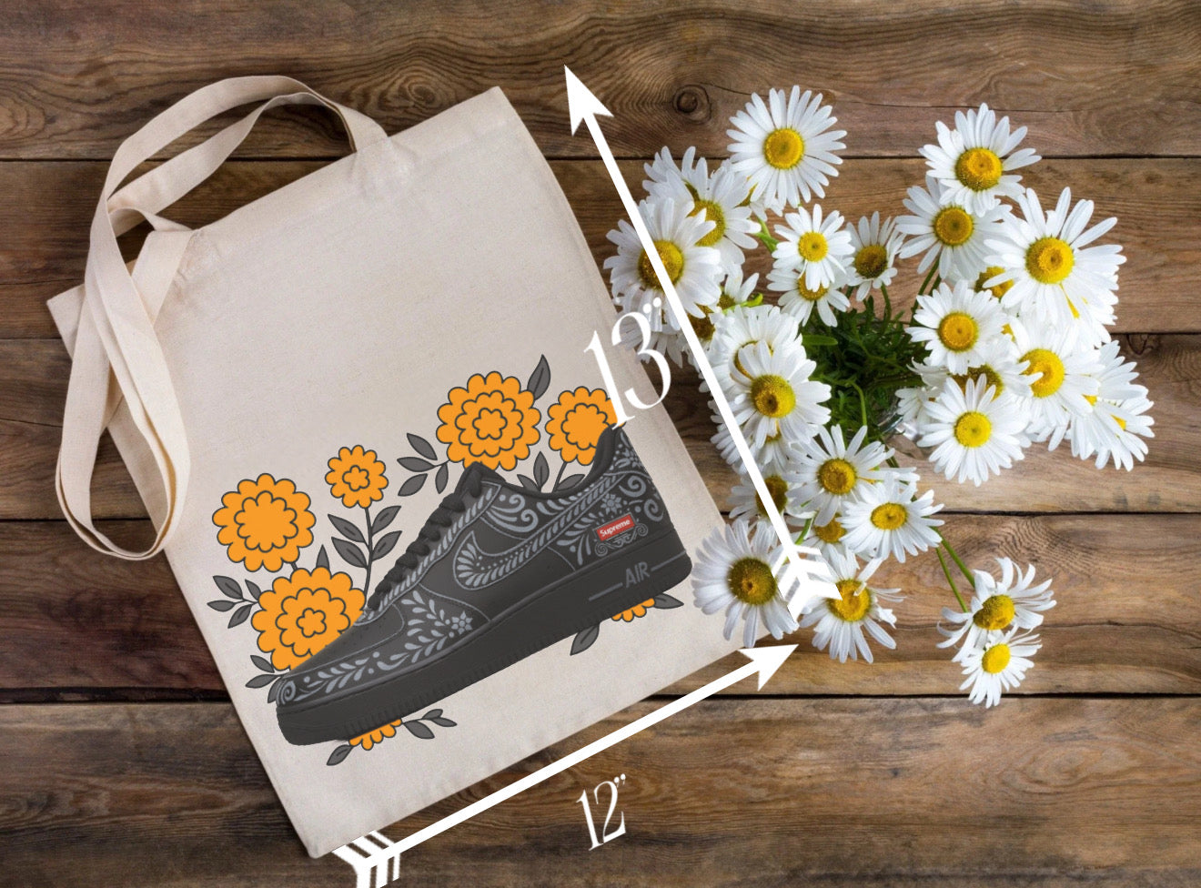 Tote bag shoe