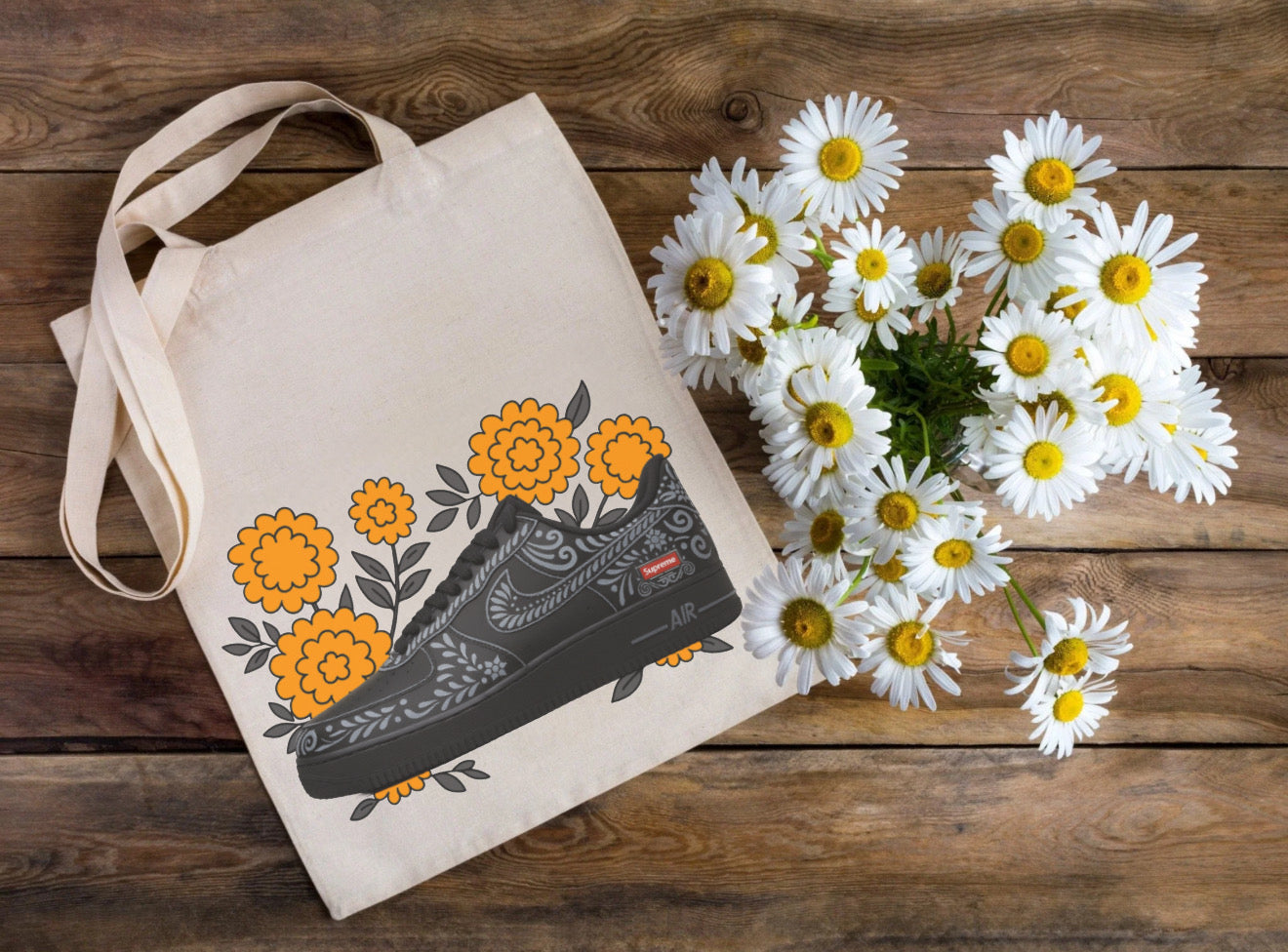Tote bag shoe
